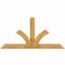 Ekena Millwork Richland Rough Sawn Timber Gable Bracket, Western Red Cedar, 84"W x 42"H x 6"D x 6"F, 12/12 Pitch GBW084X42X0606RIC00RWR - alternate 1